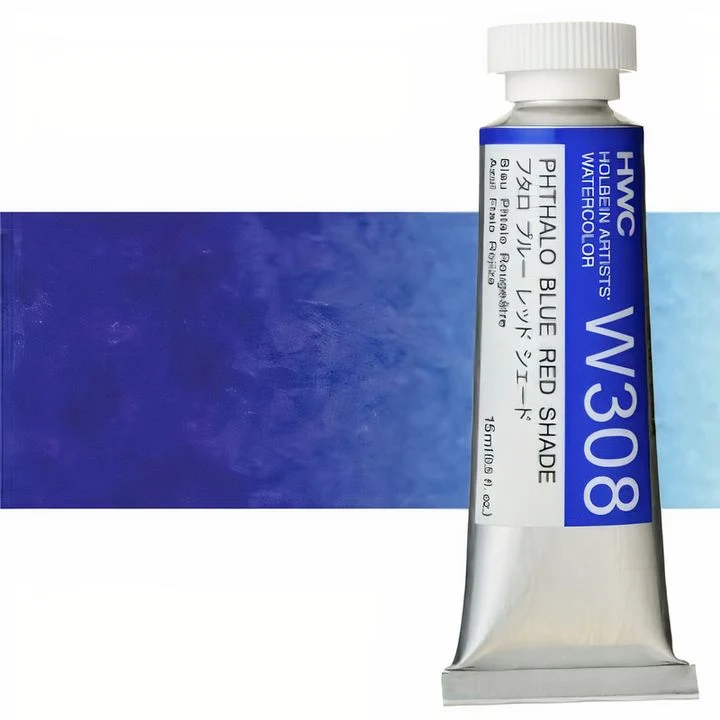 Profesionalne akvarelne barve Holbein Artists 15 ml | modri odtenki