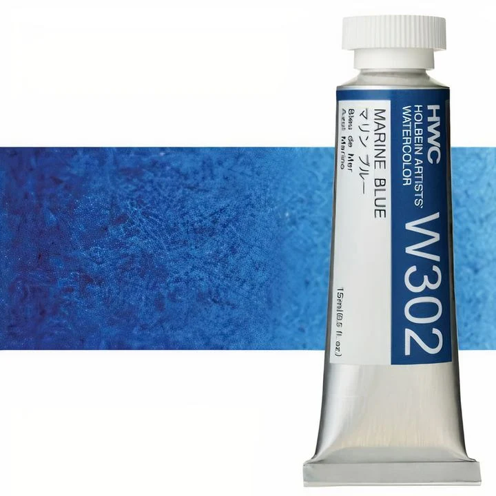 Profesionalne akvarelne barve Holbein Artists 15 ml | modri odtenki