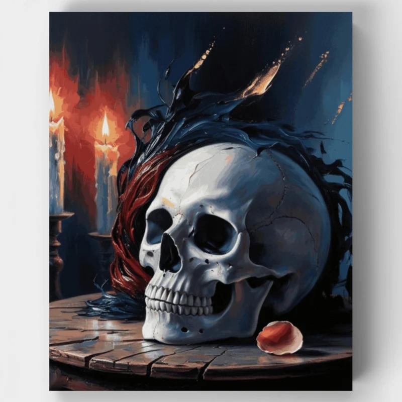 Gothic Skull - Paint by Numbers Kit