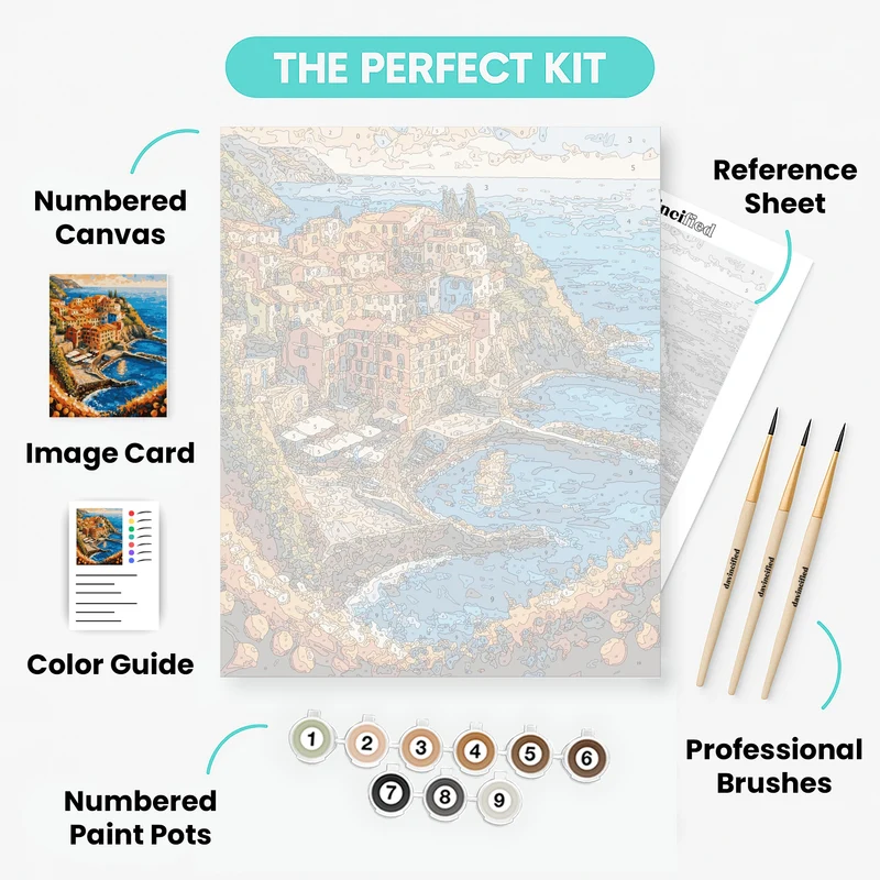 Cinque Terre - Paint by Numbers Kit