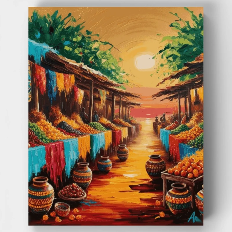 African Inspired - Paint by Numbers Kit