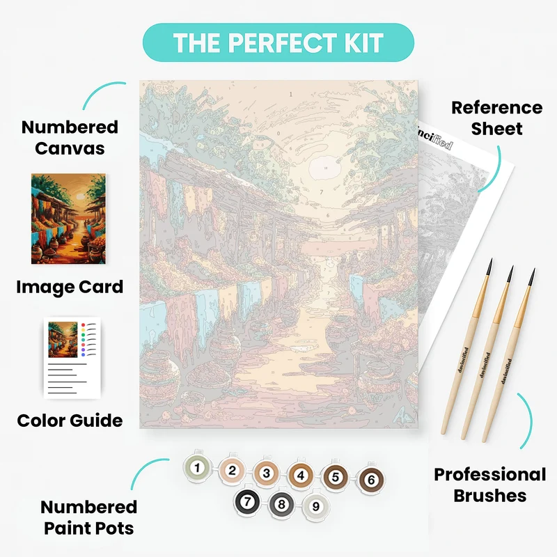 African Inspired - Paint by Numbers Kit