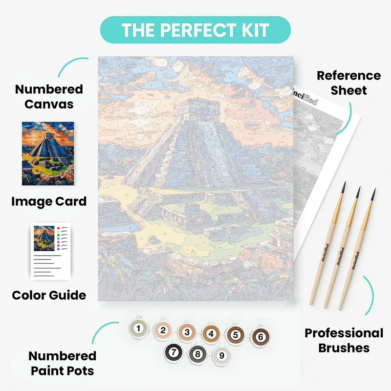 Chichen Itza Bold - Paint by Numbers Kit
