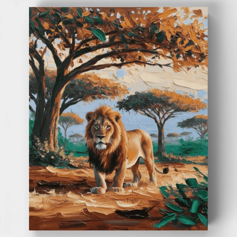 Safari Scene - Paint by Numbers Kit
