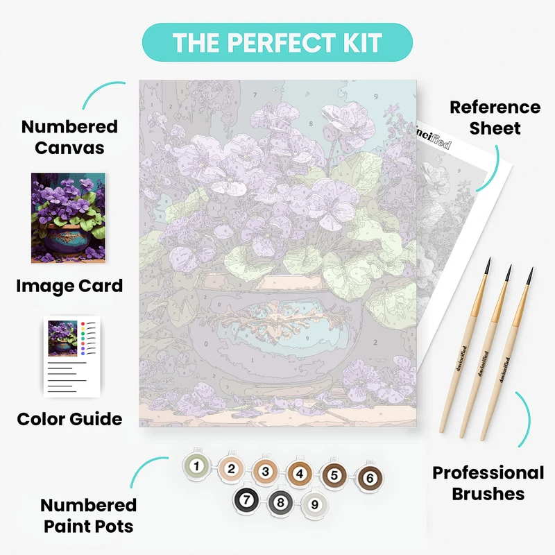 Vibrant Violets - Paint by Numbers Kit