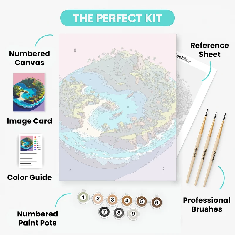 Tropical Oasis - Paint by Numbers Kit