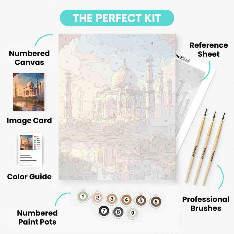 Taj Mahal - Paint by Numbers Kit