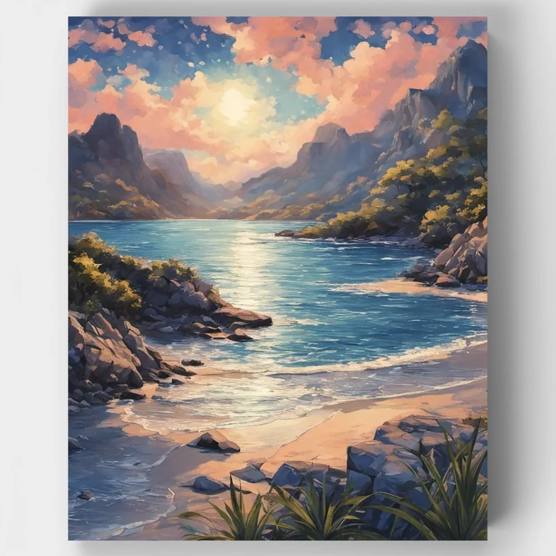Sunrise Cove Retreat - Paint by Numbers Kit