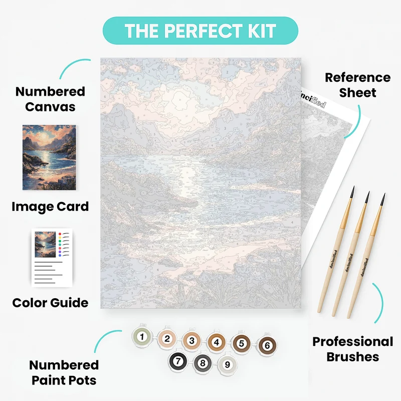 Sunrise Cove Retreat - Paint by Numbers Kit