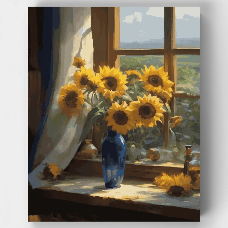 Sunlit Blooms - Paint by Numbers Kit