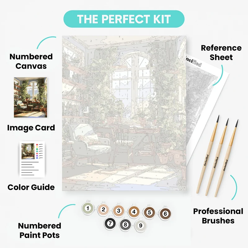 Serene Study - Paint by Numbers Kit