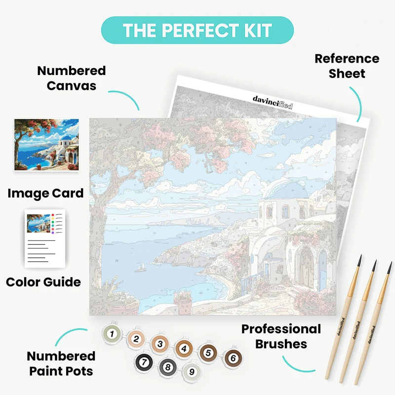 Santorini Dream - Paint by Numbers Kit