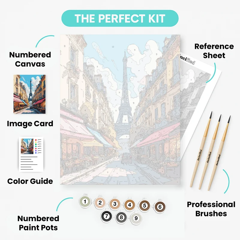 Romantic Paris - Paint by Numbers Kit
