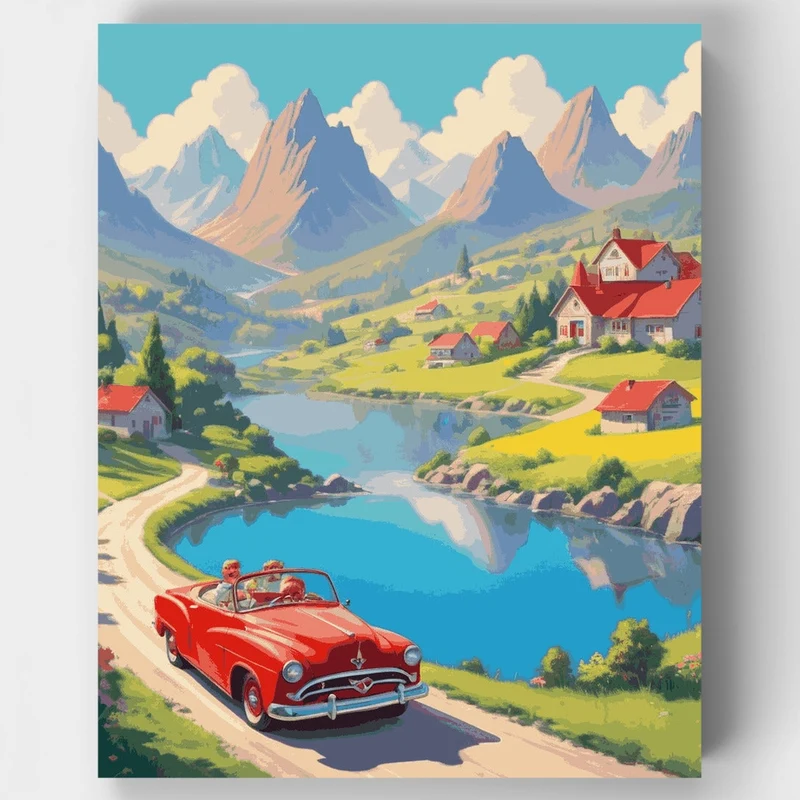 Pastoral Path - Paint by Numbers Kit