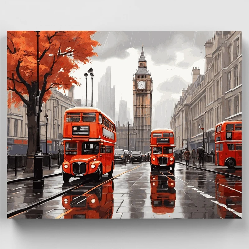 London Rain - Paint by Numbers Kit