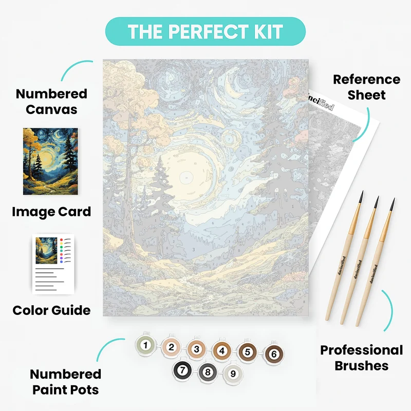 Magical Forest - Paint by Numbers Kit