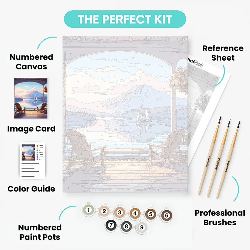 Lakeside Serenity - Paint by Numbers Kit