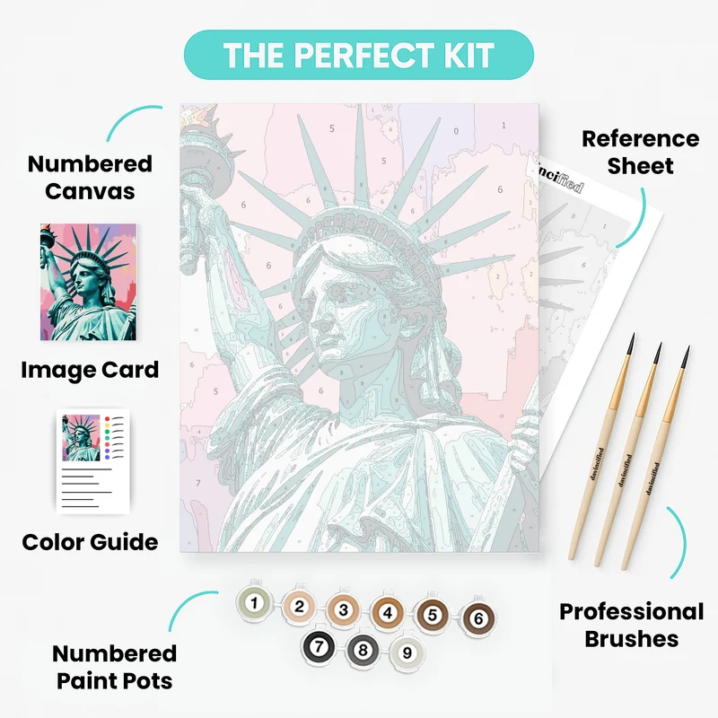Liberty's Glow - Paint by Numbers Kit