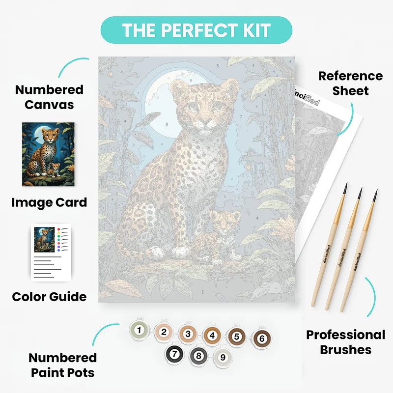Jungle Companions - Paint by Numbers Kit