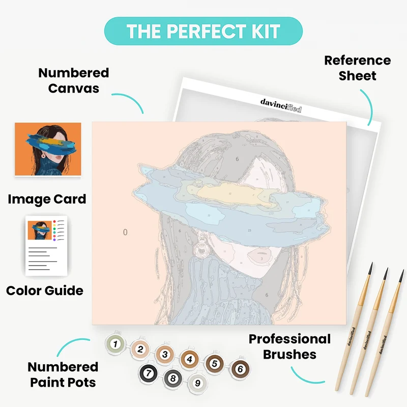 Hidden Beauty - Paint by Numbers Kit