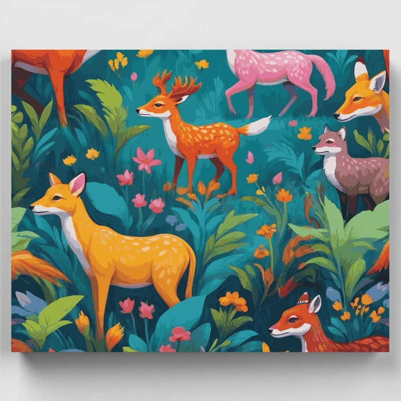 Forest Friends - Paint by Numbers Kit