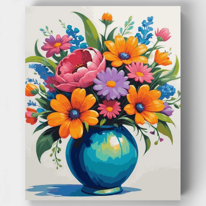 Floral Delight - Paint by Numbers Kit