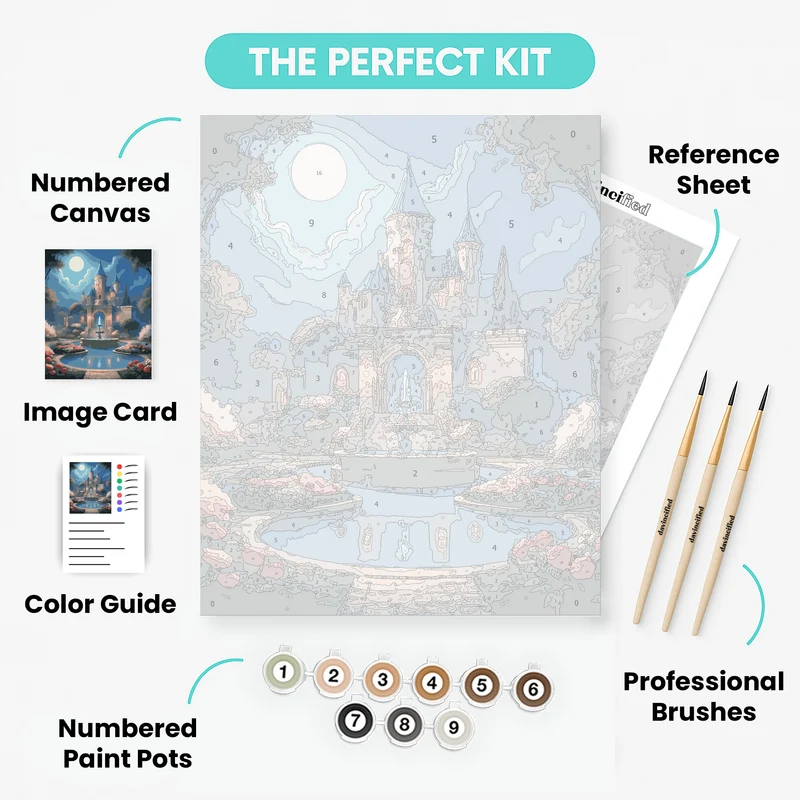 Fairy Tale Palace - Paint by Numbers Kit