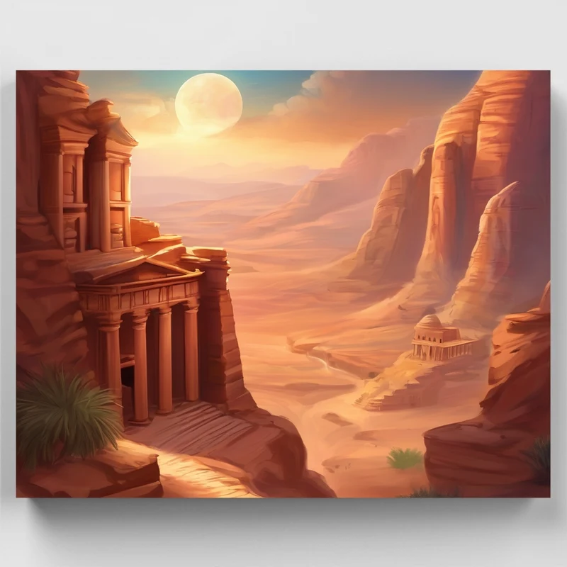 Desert Moonrise - Paint by Numbers Kit