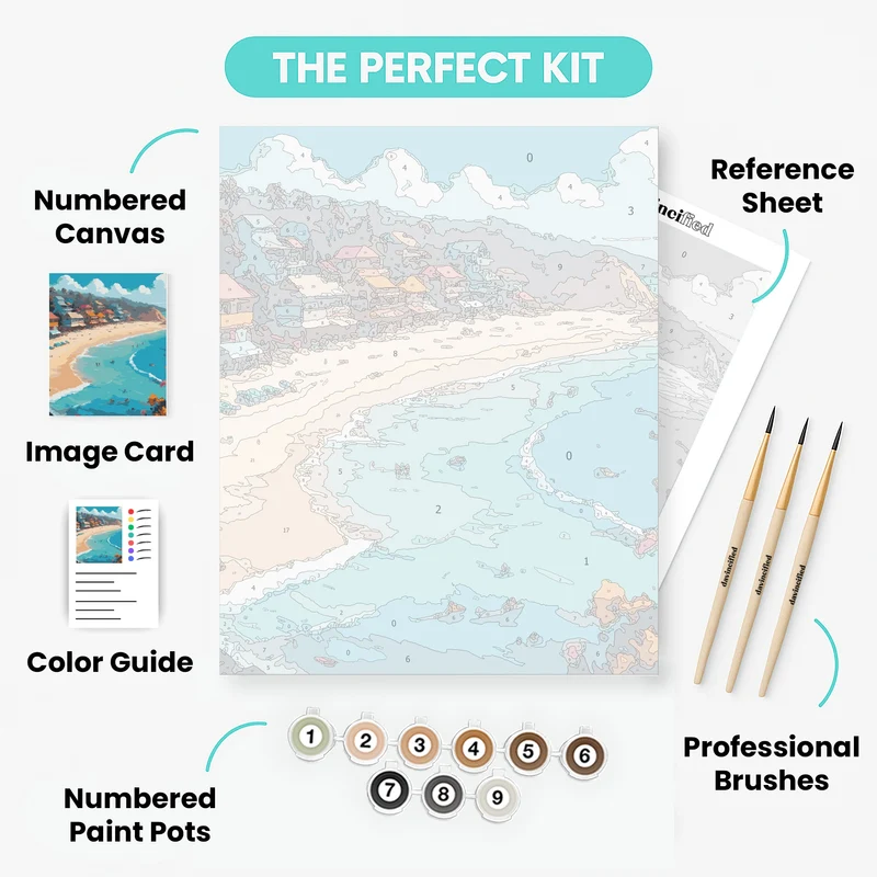 Coastal Escape - Paint by Numbers Kit
