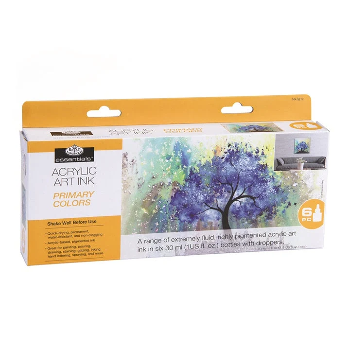 Akrilni črnilo Royal & Langnickel osnovne barve 6 x 30 ml