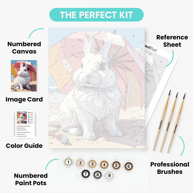 Beach Bunny - Paint by Numbers Kit