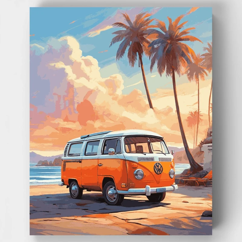 Beachside Escape - Paint by Numbers Kit
