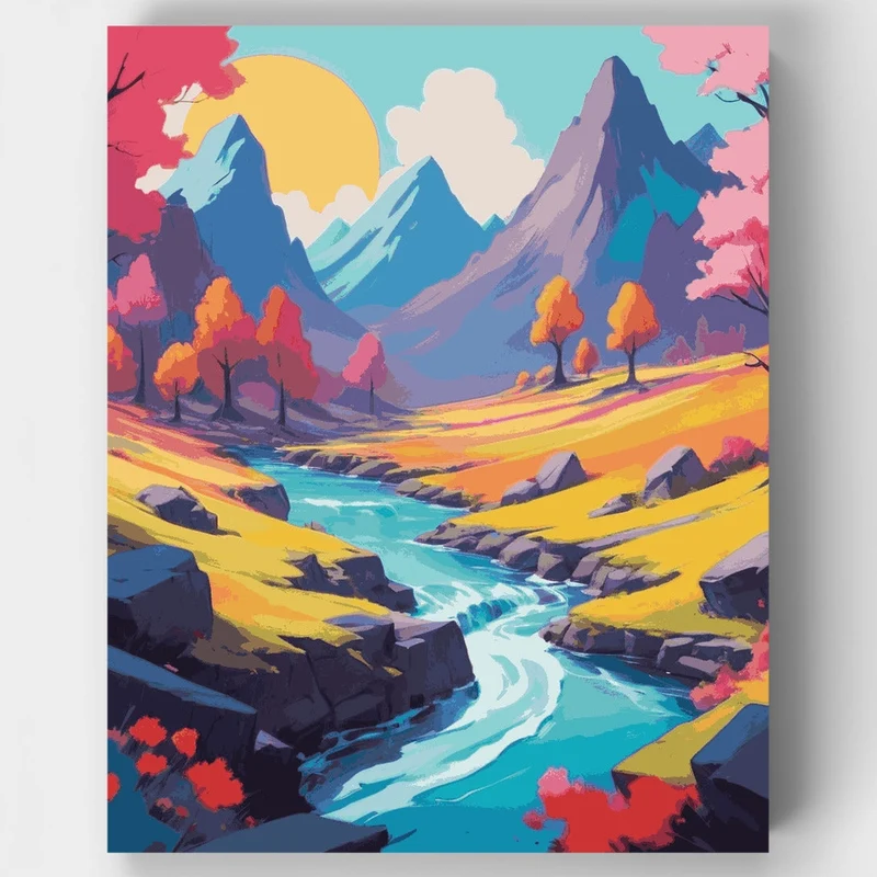 Autumn Valley - Paint by Numbers Kit