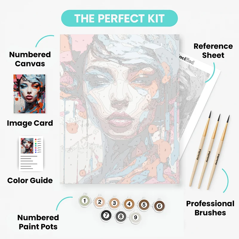 Abstract Beauty - Paint by Numbers Kit