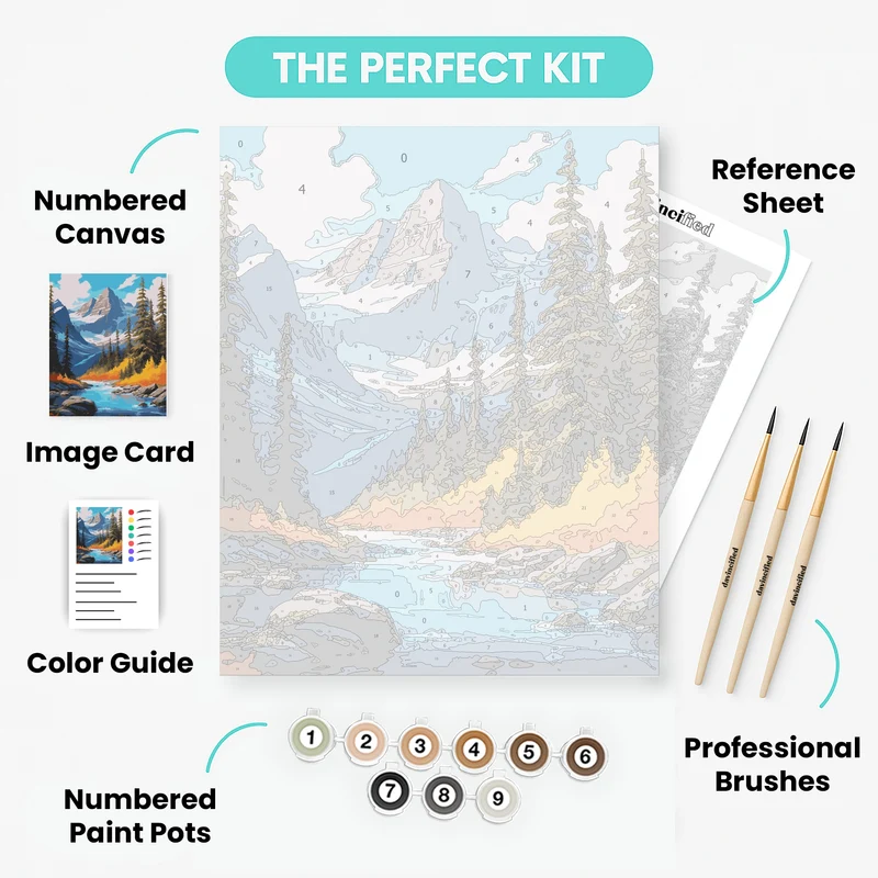 Alpine Majesty - Paint by Numbers Kit