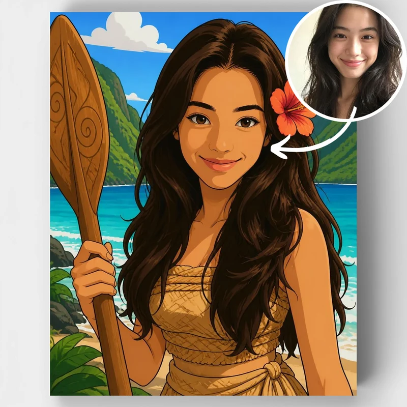 Island Adventurer - Custom Paint by Numbers Kit