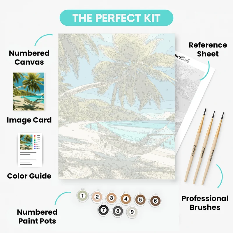 Tropical Tranquility - Paint by Numbers Kit