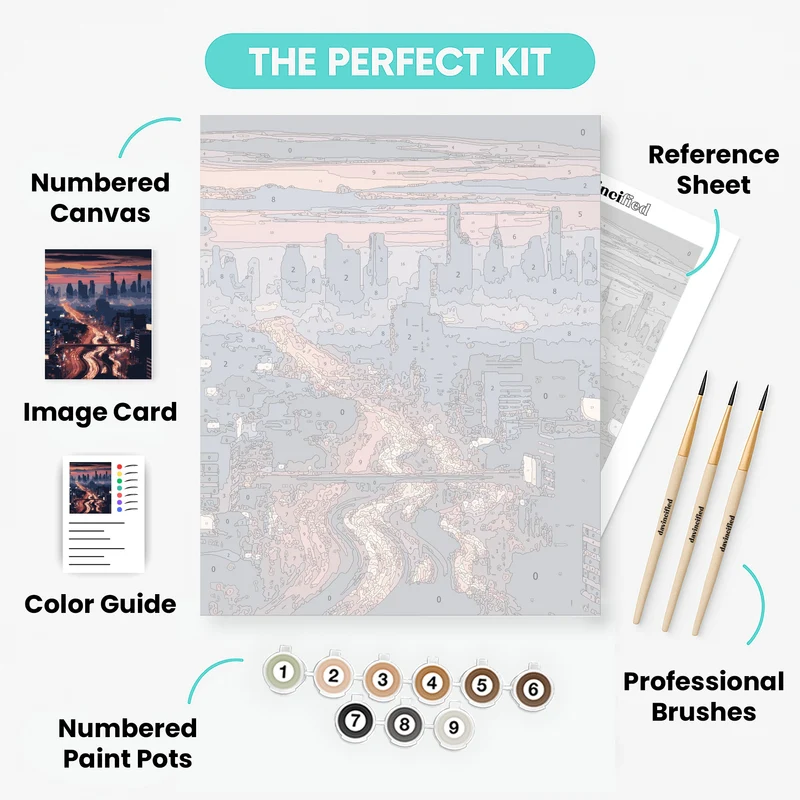 Twilight Pulse - Paint by Numbers Kit