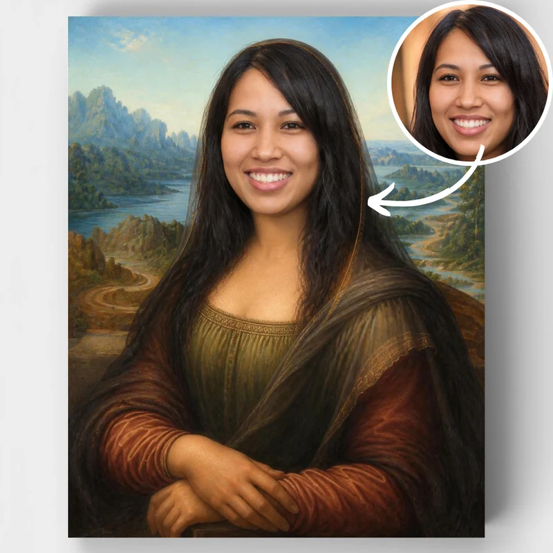 Custom Mona Lisa - Custom Paint by Numbers Kit