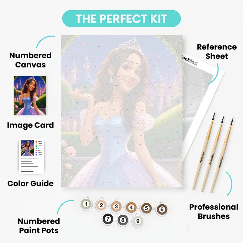 My Cutie Princess - Custom Paint by Numbers Kit