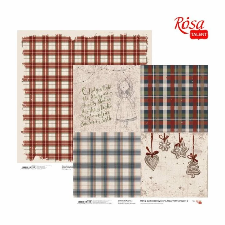 Papirji za scrapbooking 30.48 x 30.48 cm New Years magic