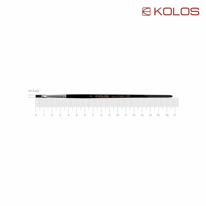 Plosnati kist od vjeveričje dlake KOLOS Classic 3016
