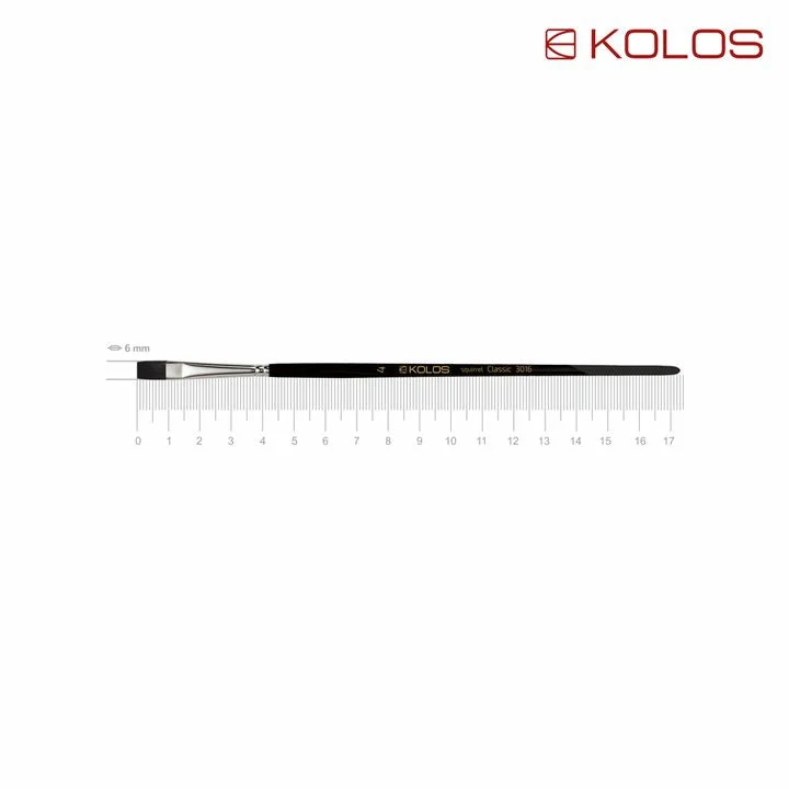 Plosnati kist od vjeveričje dlake KOLOS Classic 3016