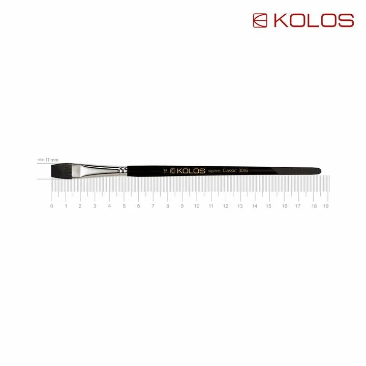 Plosnati kist od vjeveričje dlake KOLOS Classic 3016