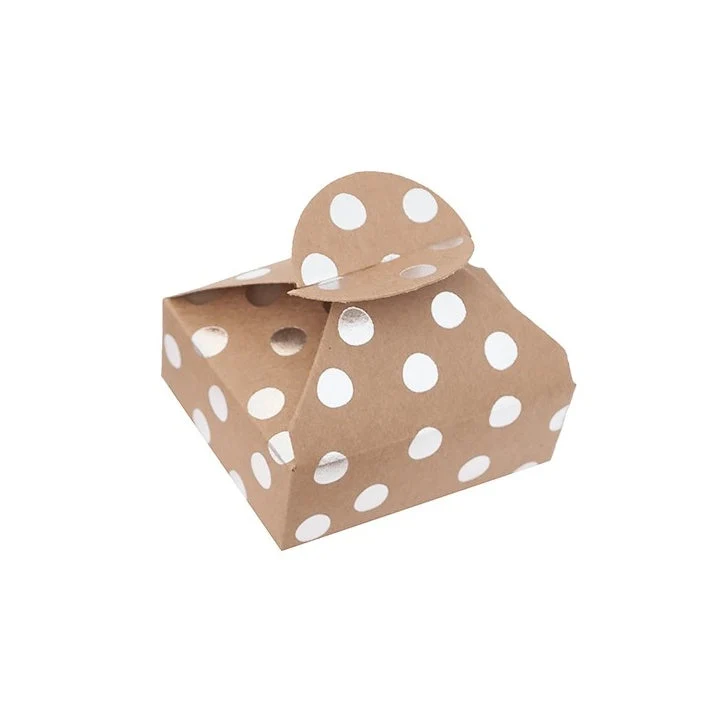 Poklon kutijice sa srebrnim uzorkom 6x7,5x2,5 cm – 4 kom