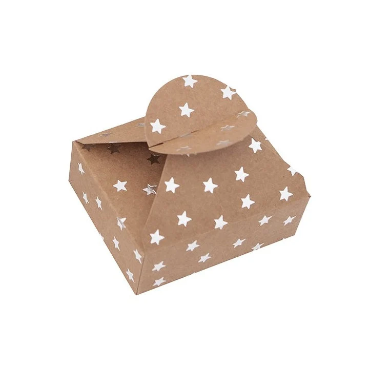Poklon kutijice sa srebrnim uzorkom 6x7,5x2,5 cm – 4 kom