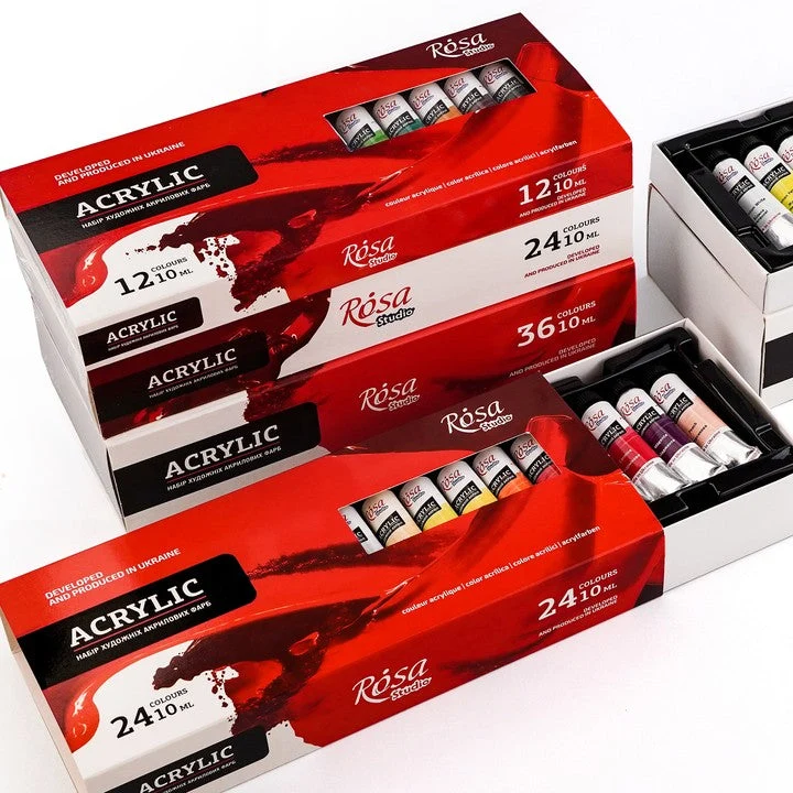 Komplet akrilnih boja ROSA STUDIO | 12x10 ml