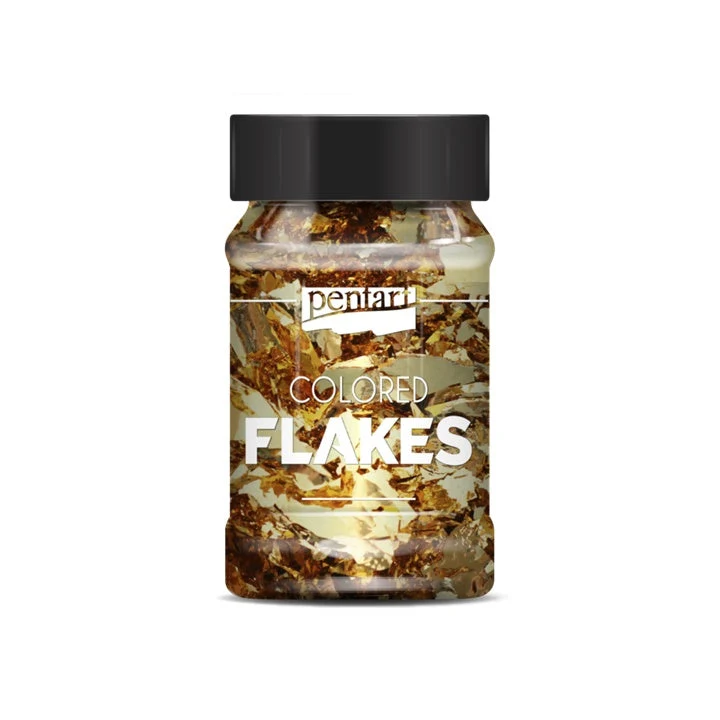 Metalik folija u listićima Pentart 100 ml