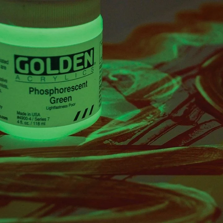 Akrilna boja GOLDEN Heavy Body Phosphorescent 118 ml