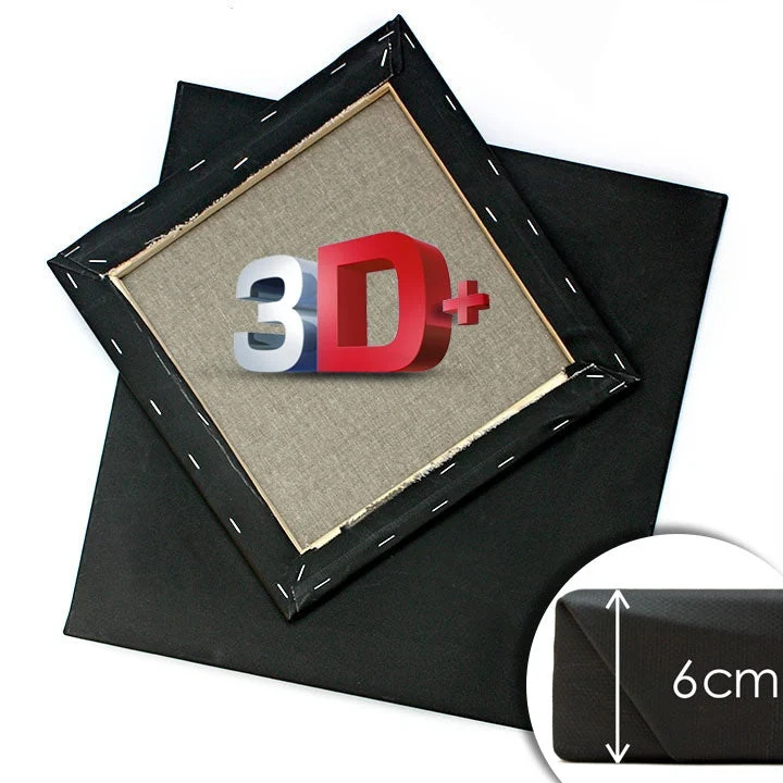 3D+ crno slikarsko platno na okviru PROFI